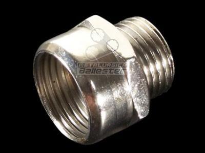 Adaptador bronce cromo p/válvula tipo Ferrum