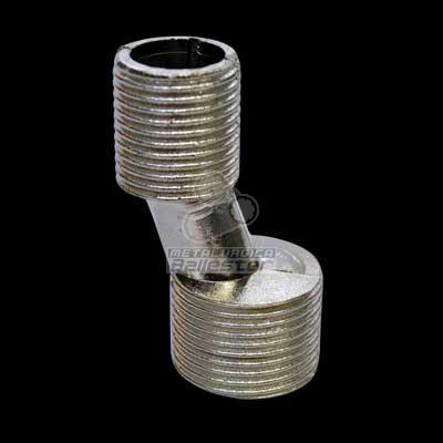 Codo excentrico 3/4 x 1/2 MM ABS Niquelado